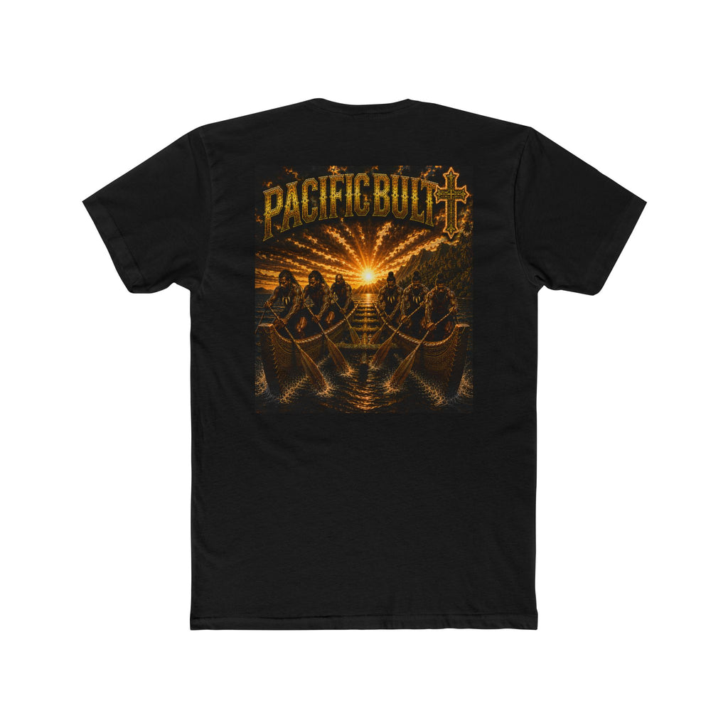 Pacific Built Cross Tee — Christian Surf & Shore Graphic T-Shirt