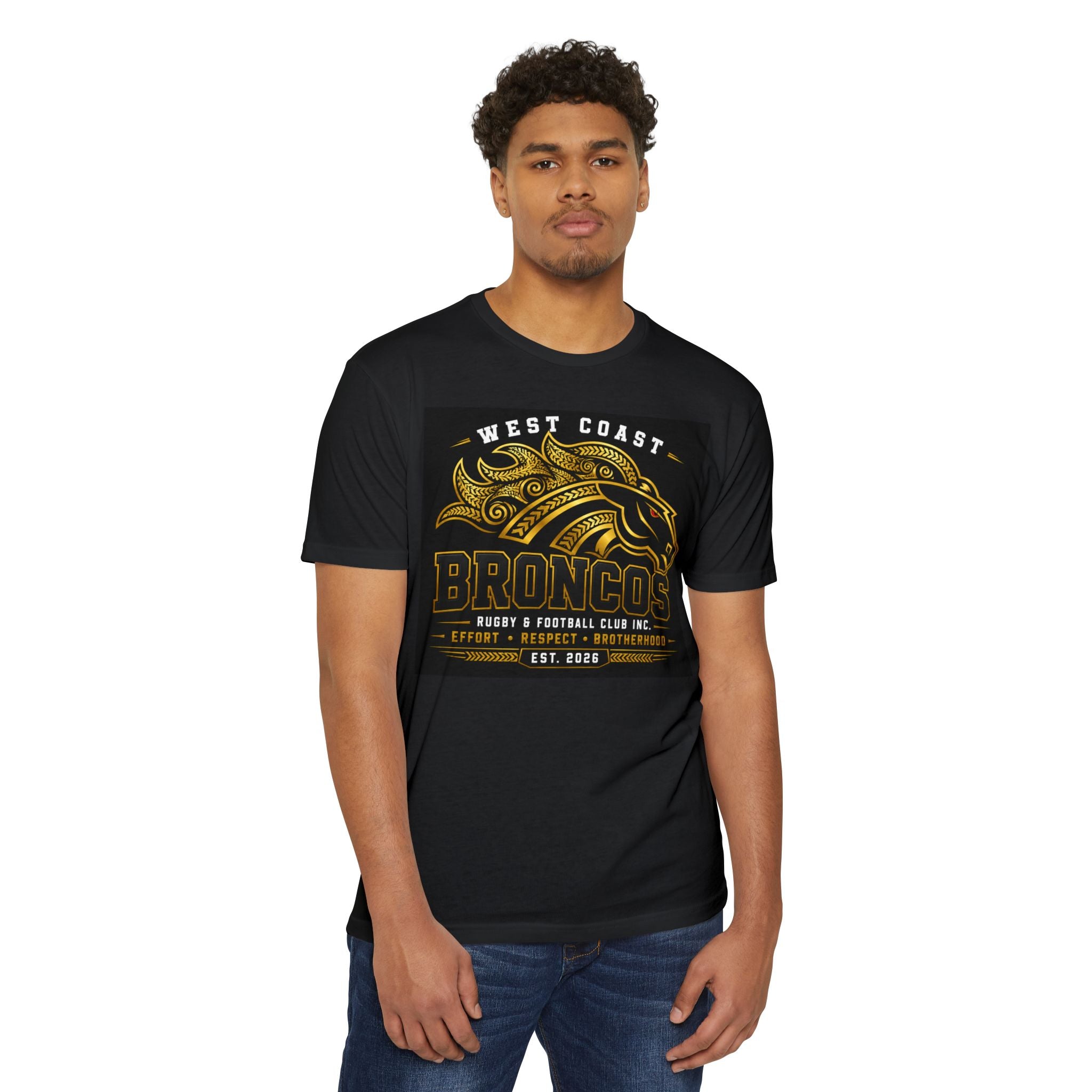 West Coast Broncos Rugby Cluby Vintage Tee